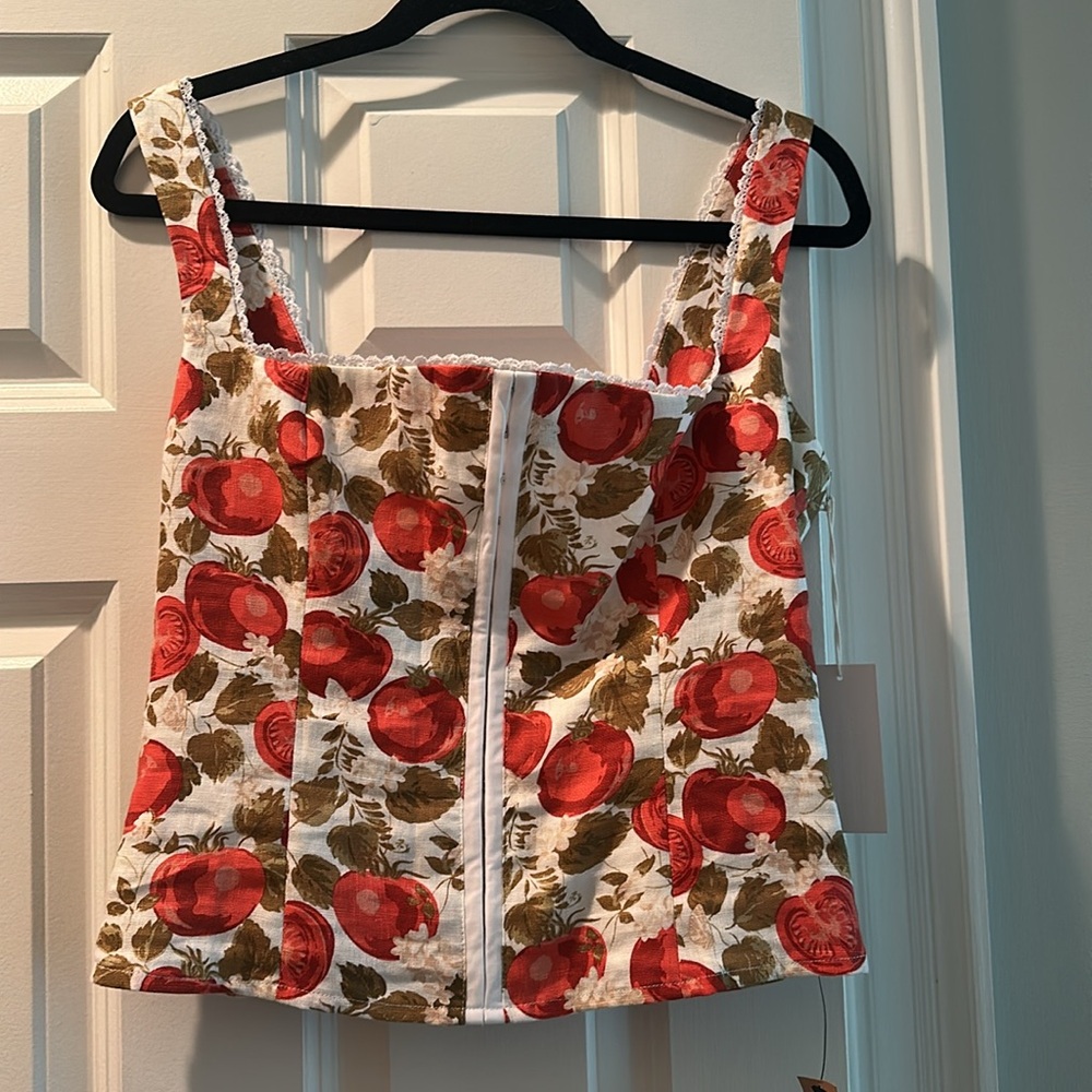 Reformation Tagliatelle Linen Top - Picture 2 of 4